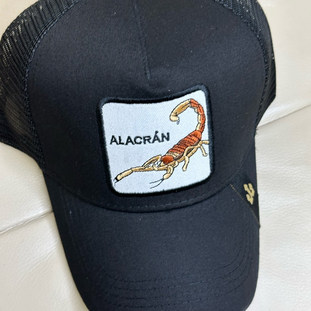 Black Alacrán Scorpion Trucker Cap